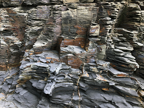 Basalt wall background