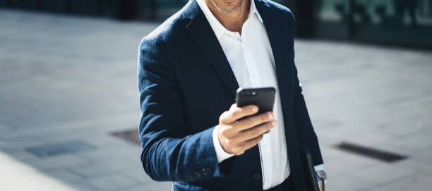 istock Businessman with smartphone 1130062372