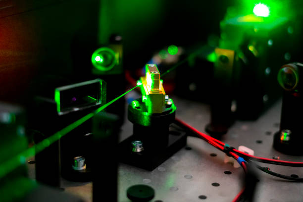 electric circuit ionization with laser b - ionization imagens e fotografias de stock