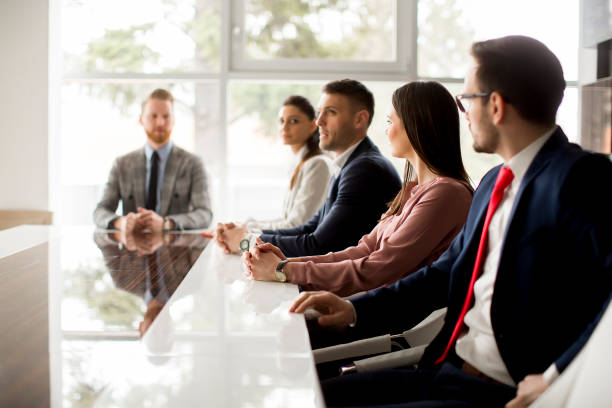 istock Young people having a meeting in the office 1130071628