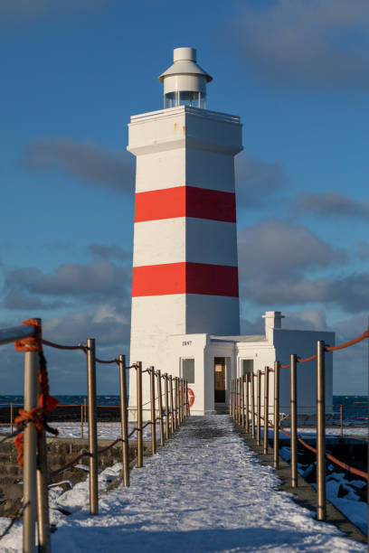 istock Gardur Lighthouse in Iceland 1130073117