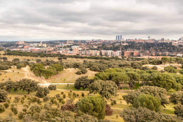 istock view of Madrid from the cable car 1130074506