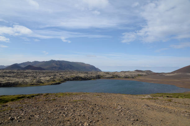 istock Lake at Vatnaleid, Iceland 1130080975