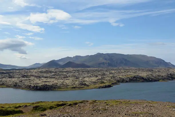 Photo of Lake at Vatnaleid, Iceland