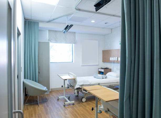 istock Empty bed in hospital ward at medical centre 1130082308