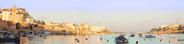 istock Panoramic View of Marsaskala village in Malta 1130092697
