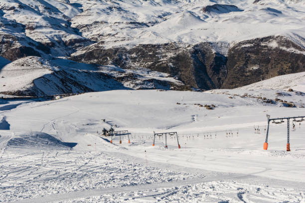 istock Empty Farellones Ski Center 1130100750