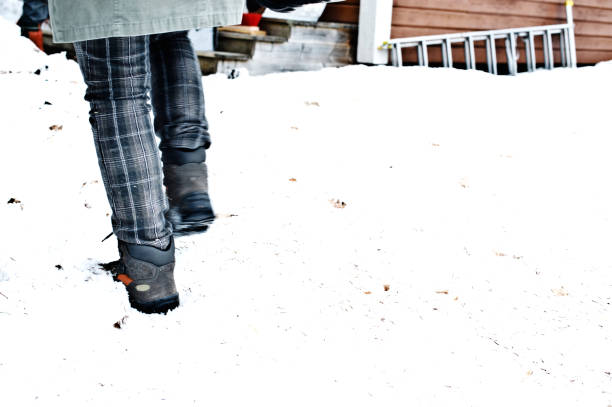 istock Walking on heap of snow 1130102227