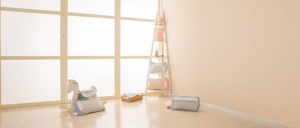 istock Children's pillows are neatly placed on the shelves 1130103132