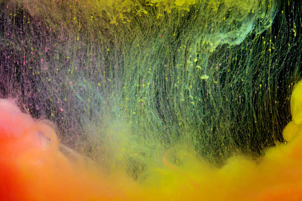 istock Acrylic colors in water. Ink blot. Abstract background. 1130111963