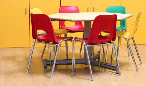 istock small table with colored chairs in the kindergarten classroom 1130115056
