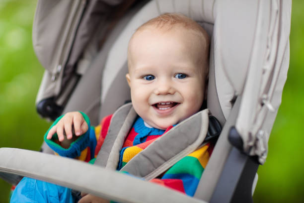 istock Little baby in stroller 1130115771