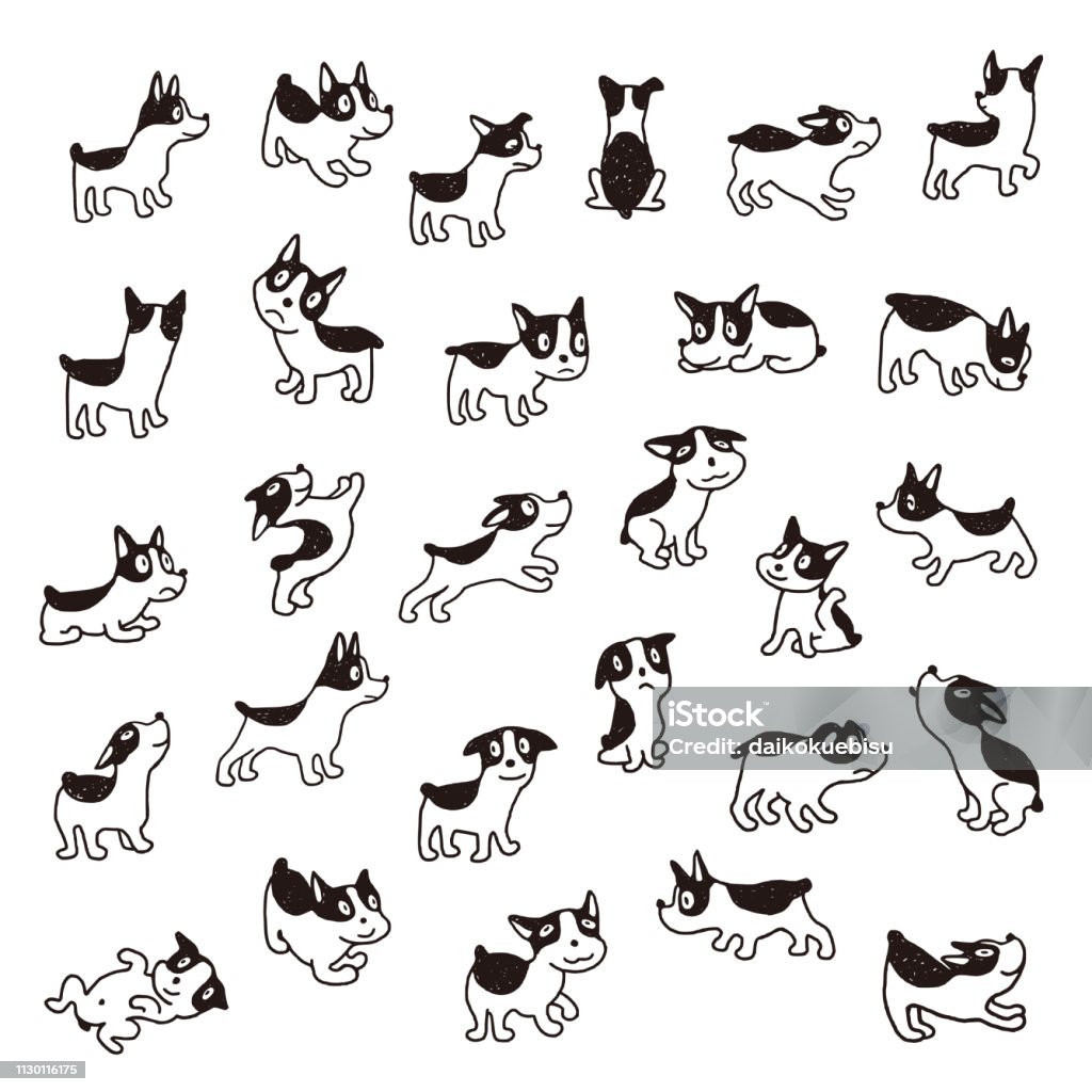 Illustration material of the dog I made the illustration of a pretty dog Cute stock vector