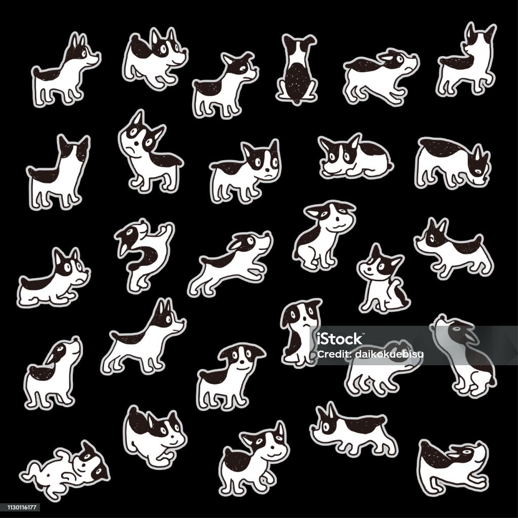 Illustration material of the dog I made the illustration of a pretty dog Animal stock vector