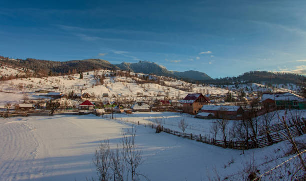 istock Ceahlau village in the mountains 1130117734
