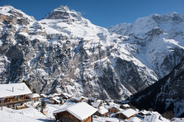 istock Gimmelwald, mountain village, swiss alps 1130117796