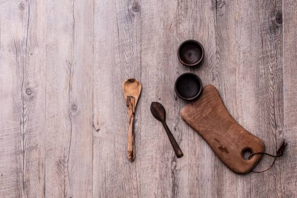 istock table with wood utensil 1130117914