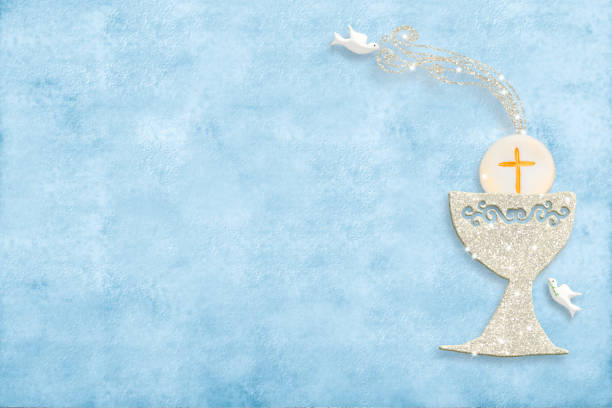 istock First holy communion invitation cards. 1130119289