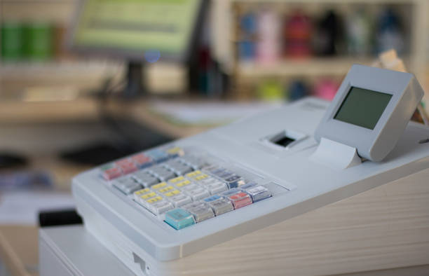 istock Cash register in a store 1130121636