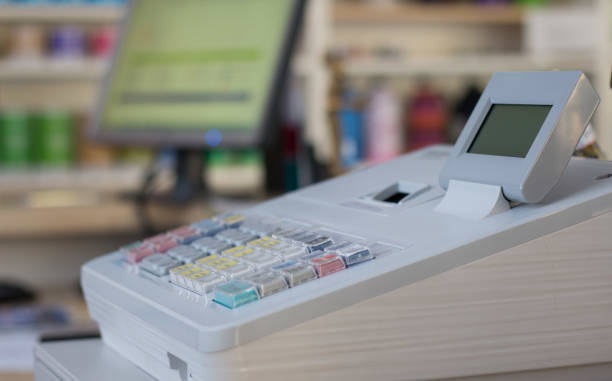 istock Cash register in a store 1130121649