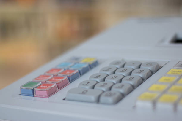 istock Cash register in a store 1130121704
