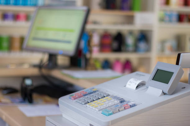 istock Cash register in a store 1130121810