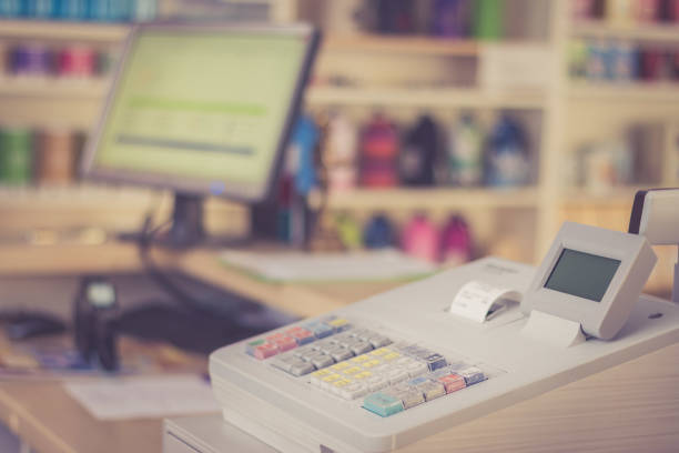 Empty Cash Register Without Money in Drawer After Robbery