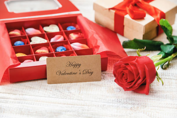 istock sweet gift for the beloved. Selective focus. 1130122697