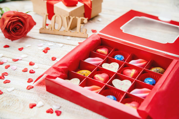 istock sweet gift for the beloved. Selective focus. 1130122704