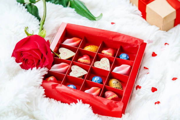 istock sweet gift for the beloved. Selective focus. 1130122719