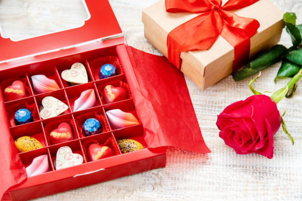 istock sweet gift for the beloved. Selective focus. 1130122728