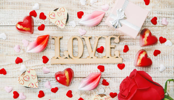 istock sweet gift for the beloved. Selective focus. 1130122733