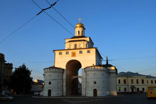 The Golden Gate in Vladimir Vladimir, Russia - August 06, 2015: The Golden Gate in Vladimir vladimir russia photos stock pictures, royalty-free photos & images