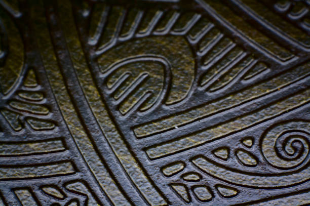 istock Close-up of golden egypt plate 1130124014