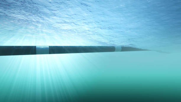 istock Construction of an underwater gas pipeline 1130131218