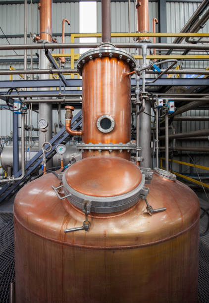 istock Large steel and copper tank 1130131247