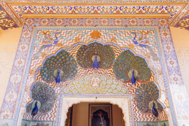 istock Peacock Gate in Jaipur City Palace, Rajasthan, India. 1130131262