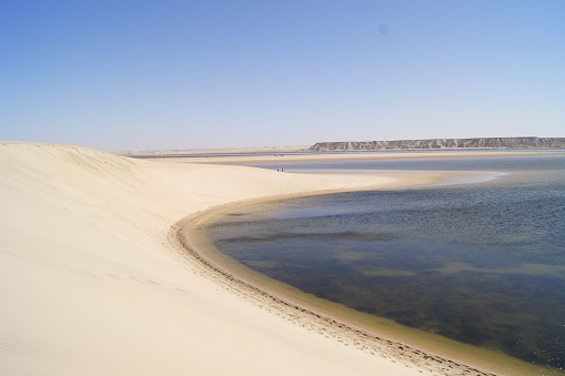 Nouadhibou, Mauritania, is a place where the Saharan Desert meets the atlantic ocean