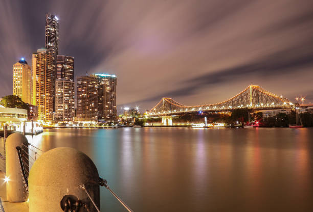 istock Brisbane River and Skyline at Night 1130140358