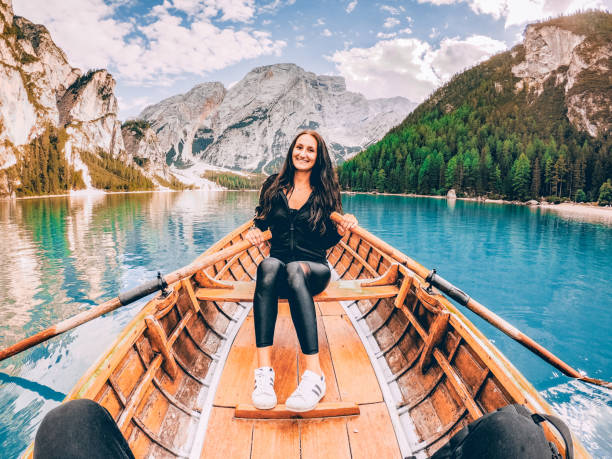 istock Personal Perspective on Man Enjoying a Ride by Girlfriend on Rowboat 1130142081