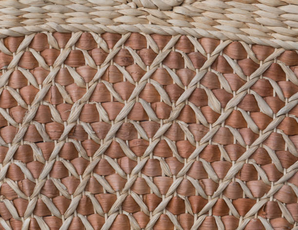 istock colored texture of the old wicker basket with abstract pattern 1130142319