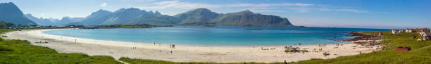istock Ramberg beach in Lofoten in Norway 1130142323