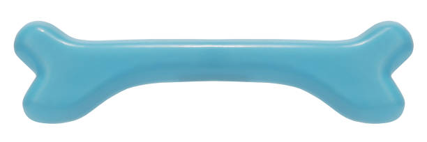 istock Dog bone blue rubber pet toy 1130145659