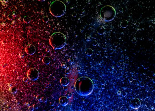 Abstract multicoloured bubbles stock photo