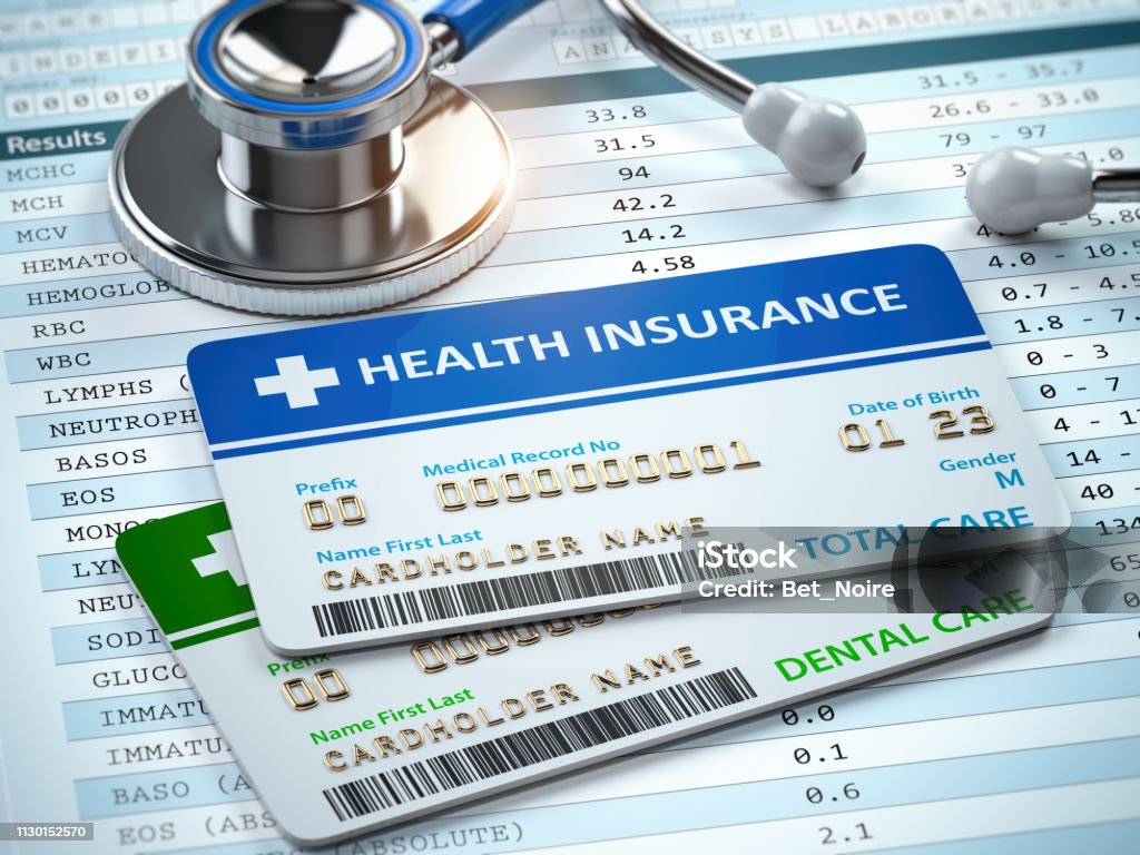 健康保険カード、stethscope の合計、歯科医療です。 - ヘルスケアと医療のロイヤリティフリーストックフォト