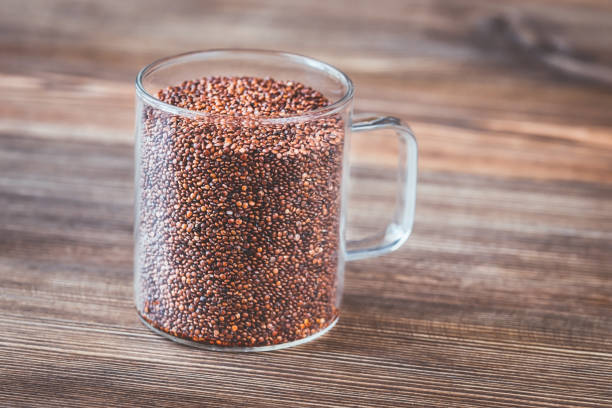 istock Glass mug of red quinoa 1130166497