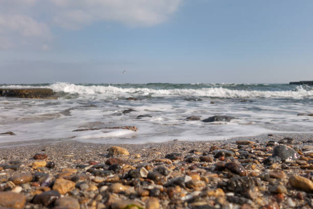 istock Seashore and the beach and the sea on a sunny spring day. 1130167765