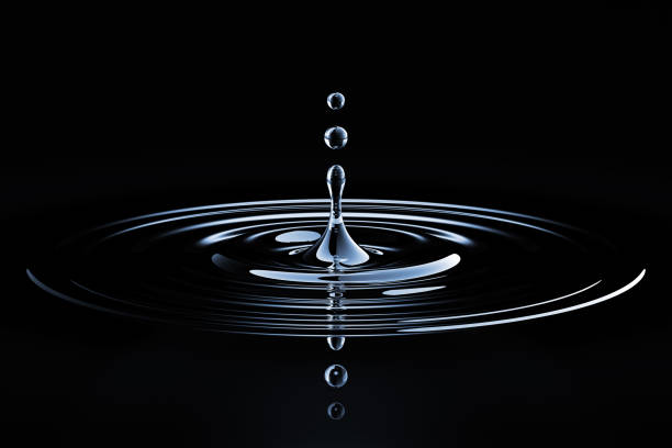 water splash - ripple water waterdrop drop imagens e fotografias de stock