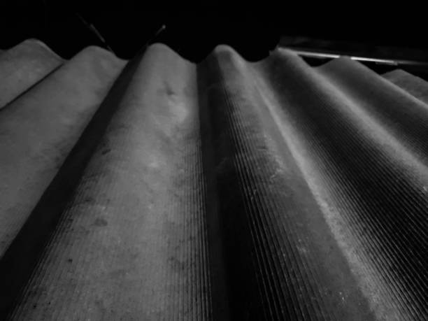 istock Slate. Corrugated slate close up. Material for the roof. 1130170968