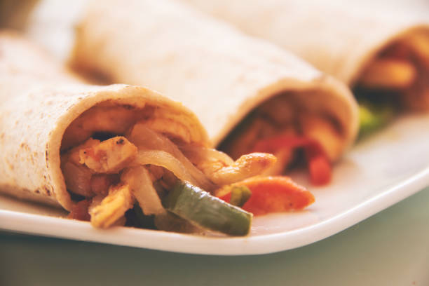 istock Tasty burritos close-up 1130171099